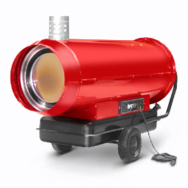 Жидкотопливный обогреватель непрямого нагрева с дымоходом